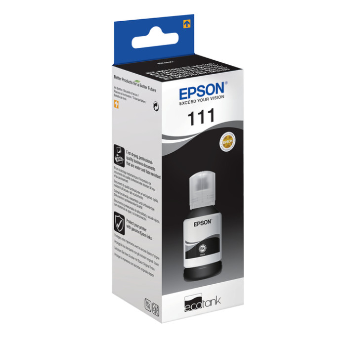 Navulinkt Epson 111 T03M zwart