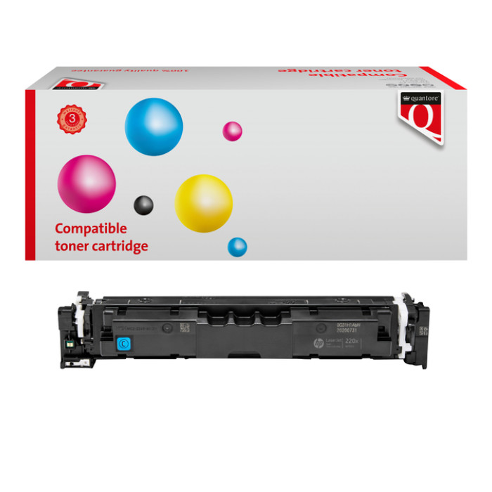 Tonercartridge Quantore alternatief tbv HP W2201X cyaan