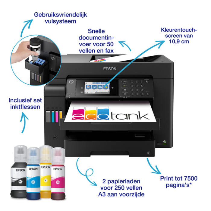 Multifunctional Inktjet Epson Ecotank ET-16605