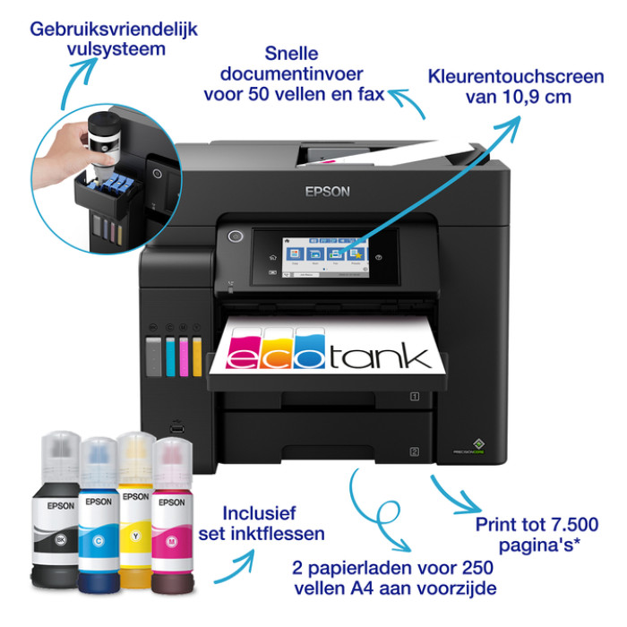 Multifunctional inktjet printer Epson Ecotank ET-5805