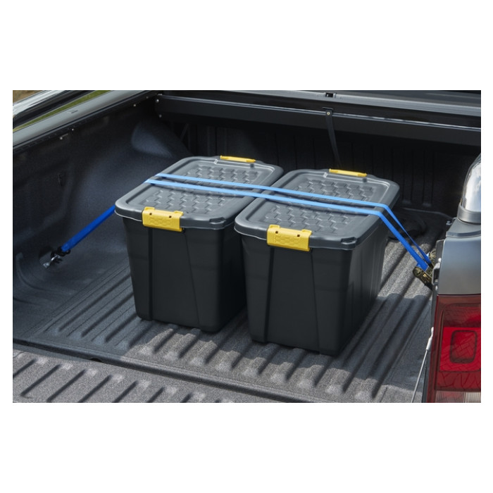 Opbergbox Bankers Box 60L met handgrepen robuust zwart