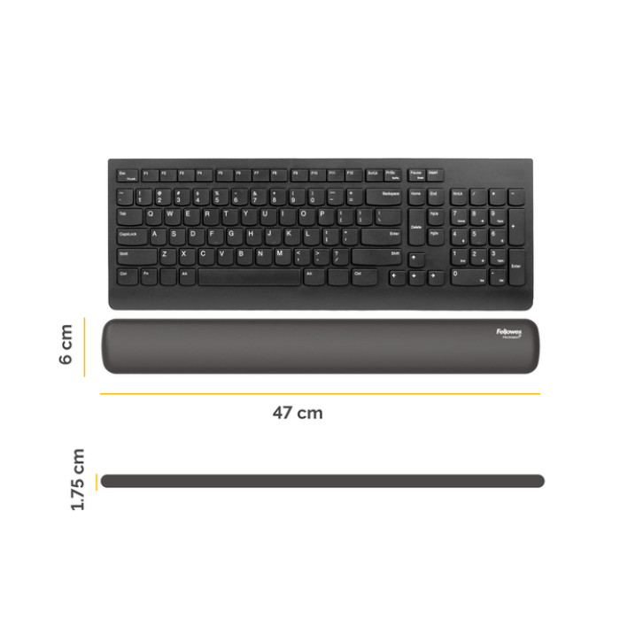 Polssteun Fellowes Breyta zwart