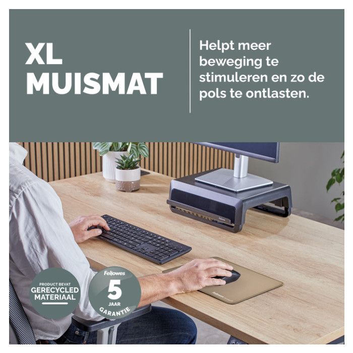 Muismat Fellowes Breyta XL zand