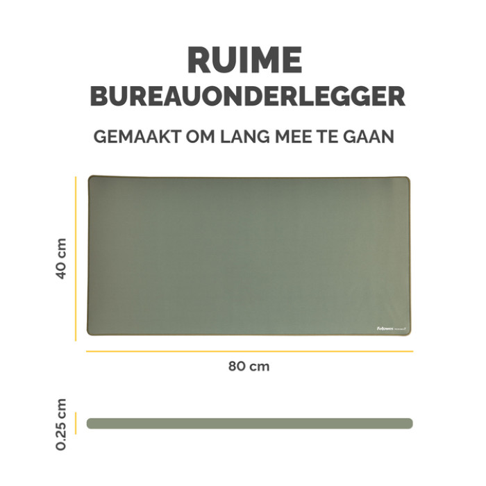 Bureau-onderlegger Fellowes Breyta saliegroen