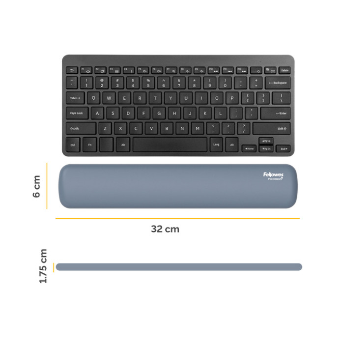 Polssteun Fellowes Breyta compact blauw