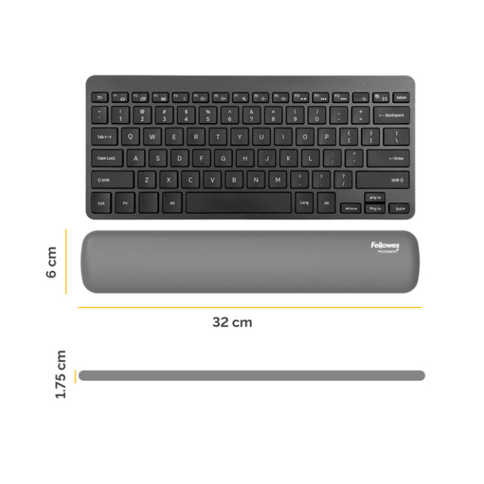 Polssteun Fellowes Breyta compact grijs