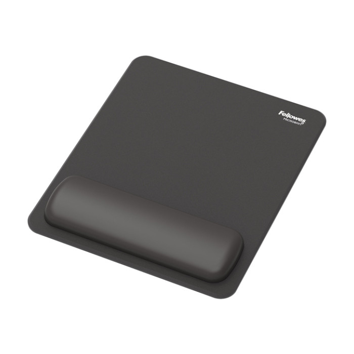 Muismat met polssteun Fellowes Breyta zwart