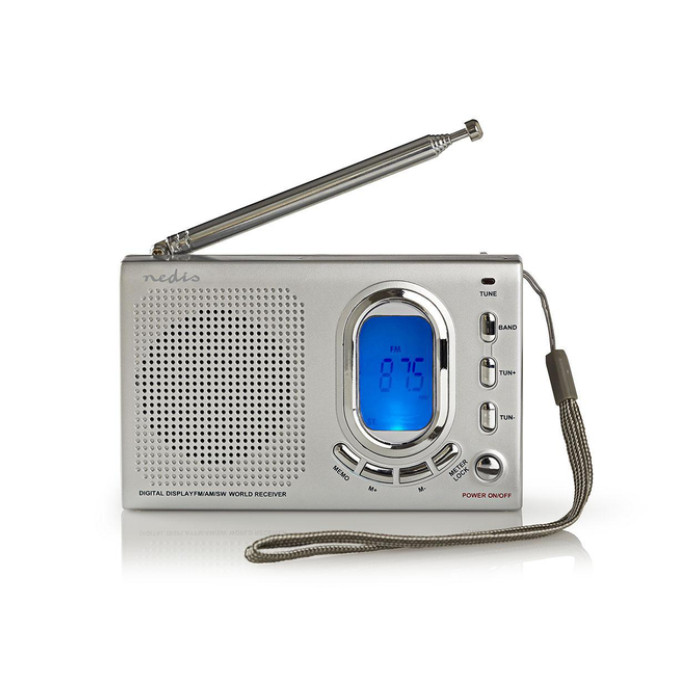 Wereldradio Nedis met wekker RDWR1000GY