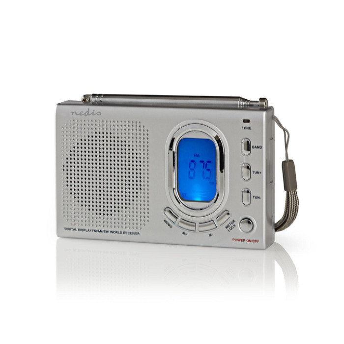 Wereldradio Nedis met wekker RDWR1000GY