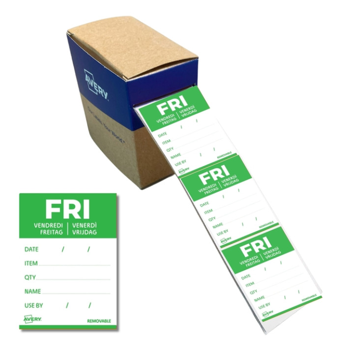 Etiket Avery HACCP vrijdag-groen 40x56mm 500st