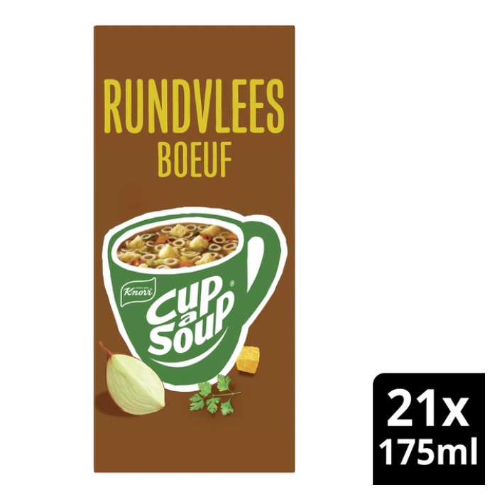 Cup-a-Soup Knorr rundvlees 21x175ml