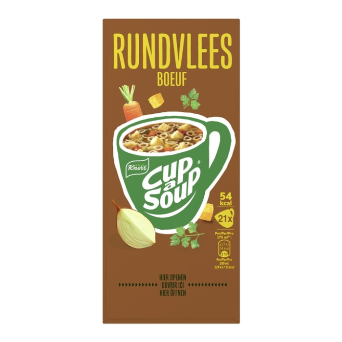 Cup-a-Soup Knorr rundvlees 21x175ml