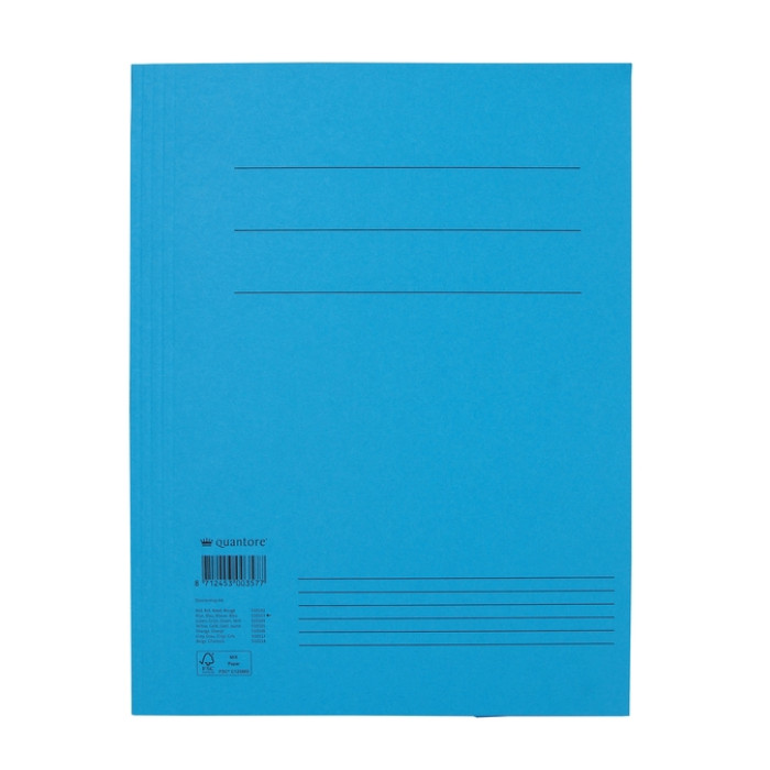 Dossiermap Quantore A4 300gr blauw
