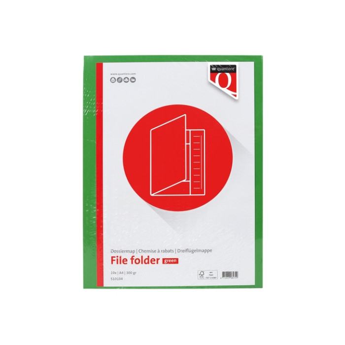 Dossiermap Quantore A4 300gr groen