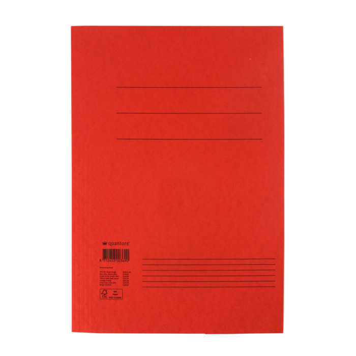 Dossiermap Quantore folio 300gr rood