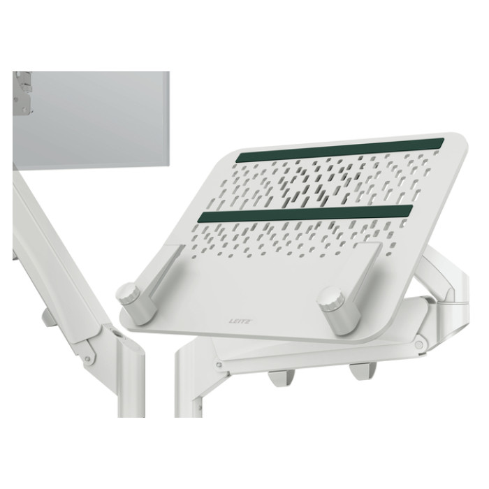 Monitor- en laptoparm Leitz Ergo ruimtebesparend dubbel grijs