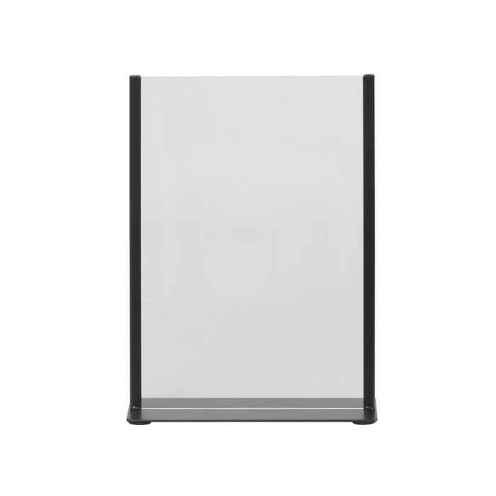 Kaarthouder Europel metaal met acryl bord A4 zwart