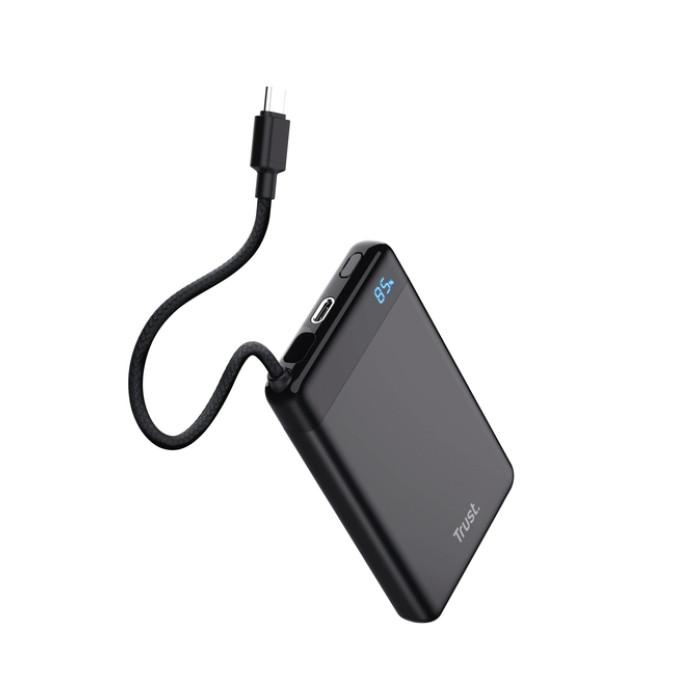 Powerbank Trust Fiera 10.000 met kabel