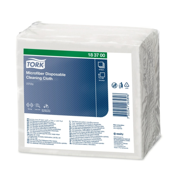 Microvezeldoek Tork Premium disposable 40 vel wit 183700