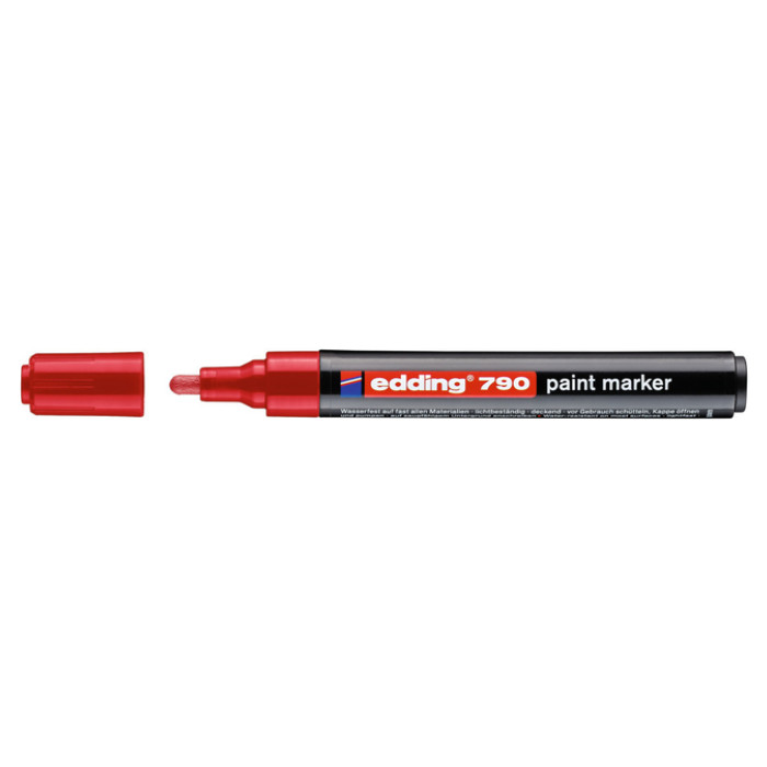 Paintmarker edding 790 op alcoholbasis 2-3mm rood