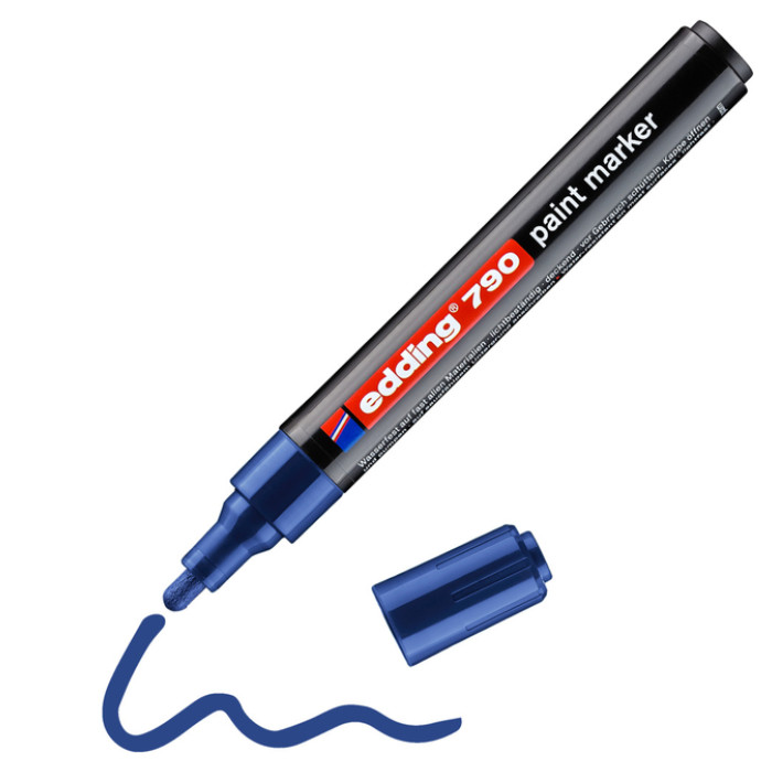 Paintmarker edding 790 op alcoholbasis 2-3mm blauw