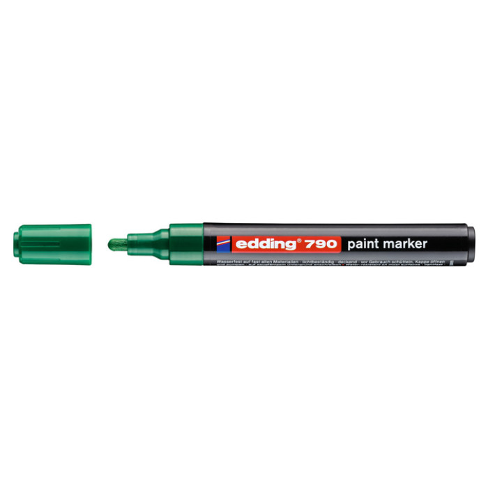 Paintmarker edding 790 op alcoholbasis 2-3mm groen