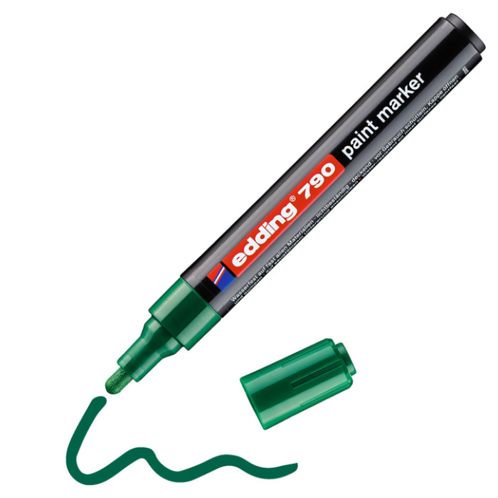 Paintmarker edding 790 op alcoholbasis 2-3mm groen