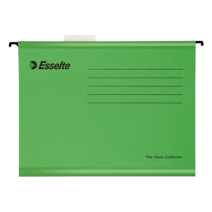 Hangmap Esselte Classic folio V-bodem 382x240mm groen