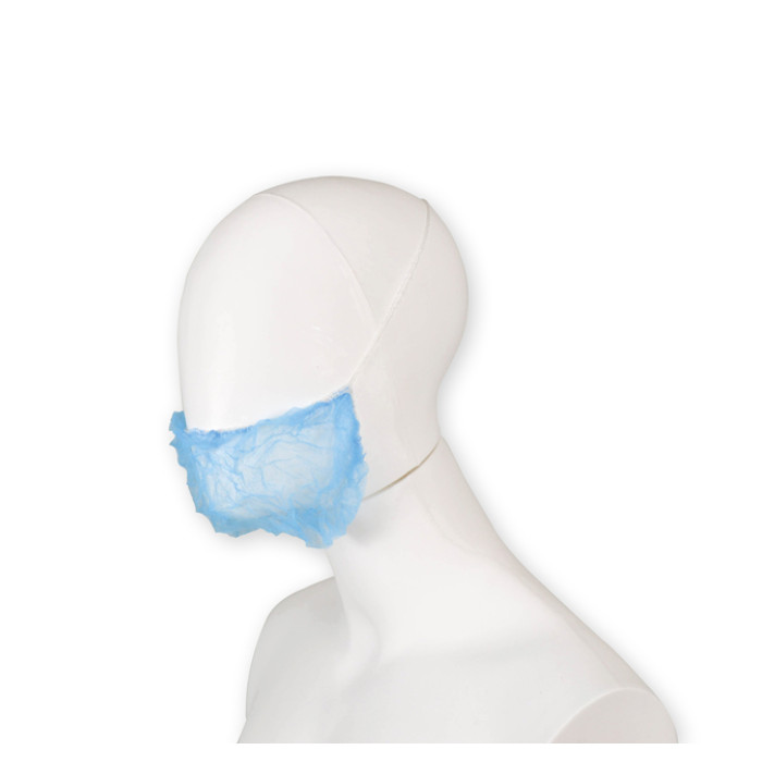 Baardnet Hynex non-woven blauw pp 100 stuks