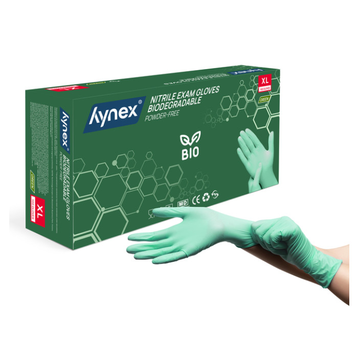 Handschoen Hynex nitril Bio XL groen 3.5gr 100 stuks