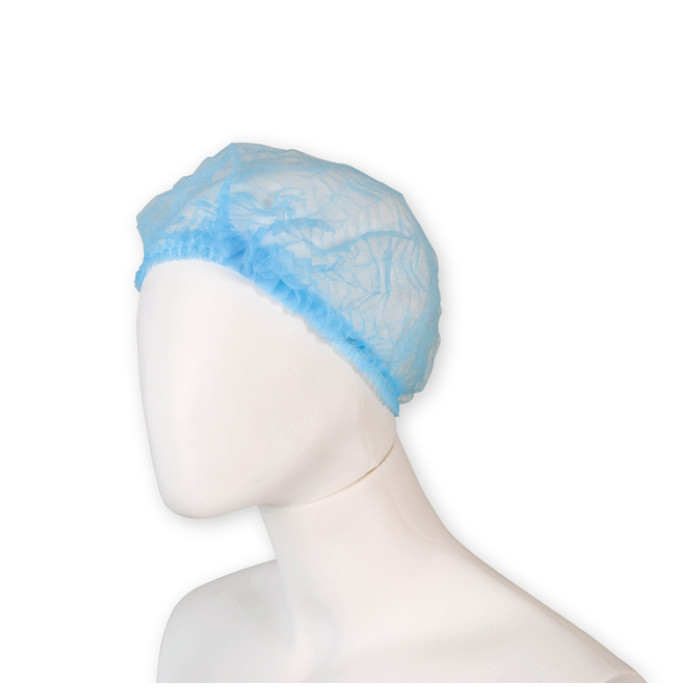 Haarnet Hynex clip non-woven blauw pp 100 stuks