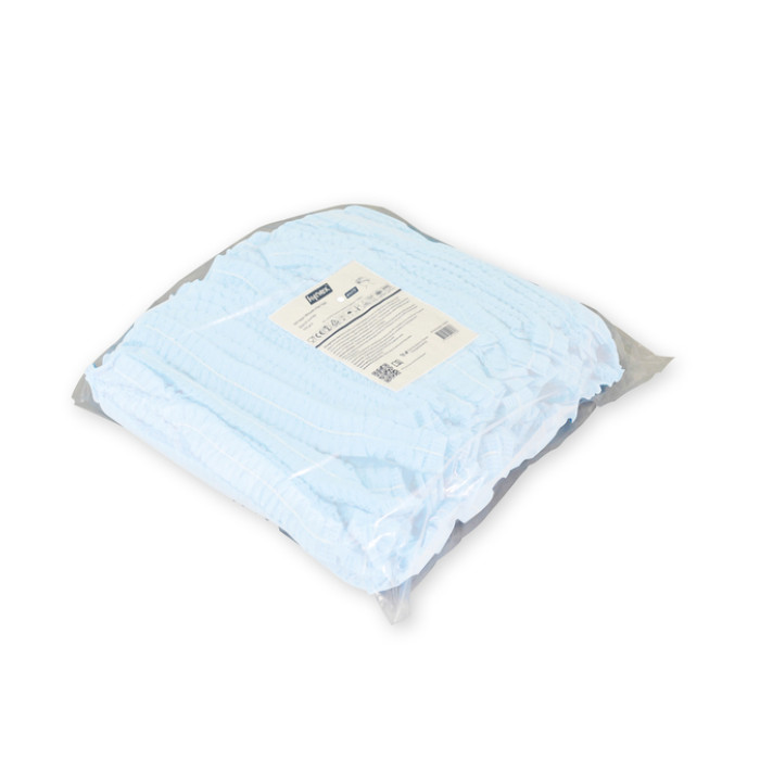 Haarnet Hynex clip non-woven wit pp 100 stuks