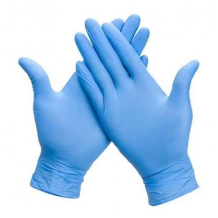 Handschoen Hynex nitril L blauw 5gr extra sterk 100 stuks