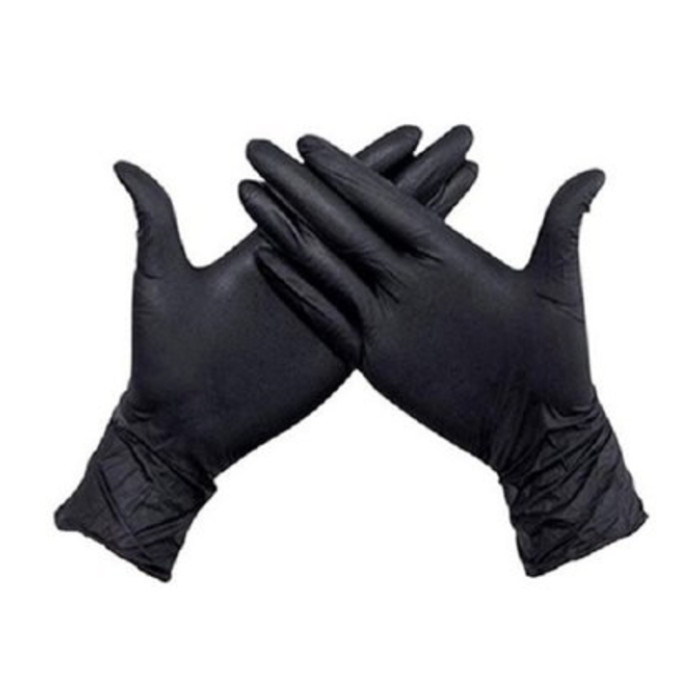 Handschoen Hynex nitril L zwart 5gr extra sterk 100 stuks