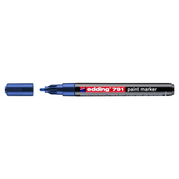 Paintmarker edding 791 op alcoholbasis 1-2mm blauw