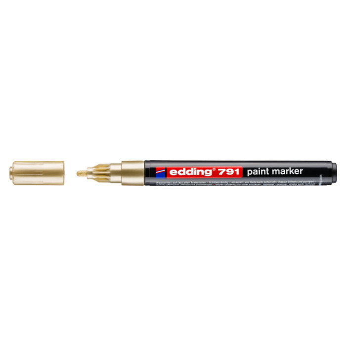 Paintmarker edding 791 op alcoholbasis 1-2mm goud