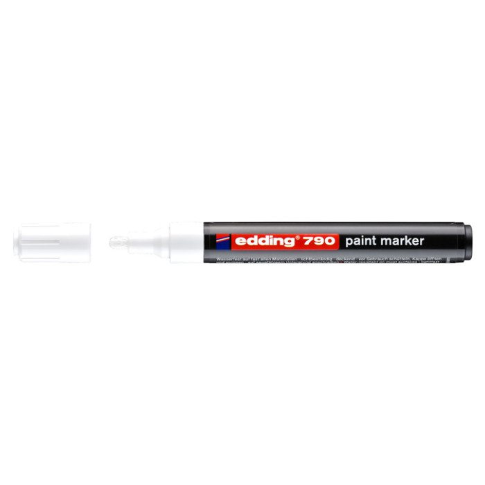 Paintmarker edding 790 op alcoholbasis 2-3mm wit