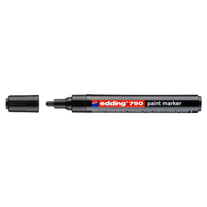 Paintmarker edding 790 op alcoholbasis 2-3mm zwart