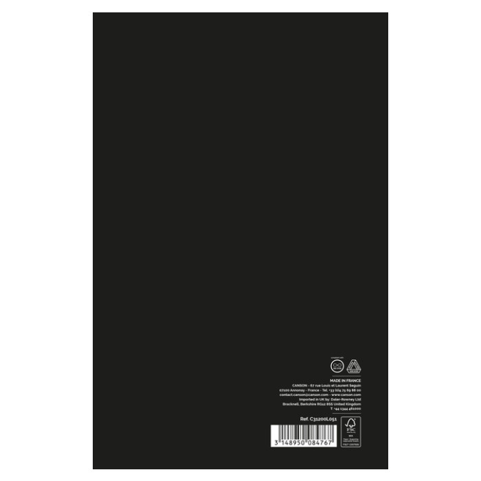 Schetsboek Canson Graduate 20vel 140gr A5 wit