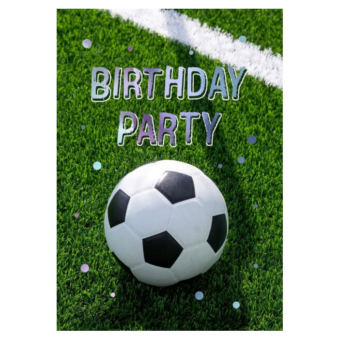 Wenskaart Hallmark uitnodiging voetbal pak à 6 stuks