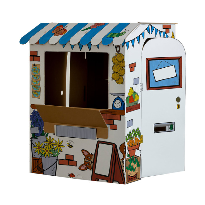Kartonnen Marktkraam XL Bankers Box Play inkleurbaar