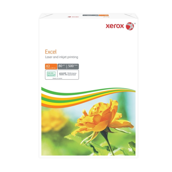 Kopieerpapier Xerox Excel A3 80gr wit 500 vel