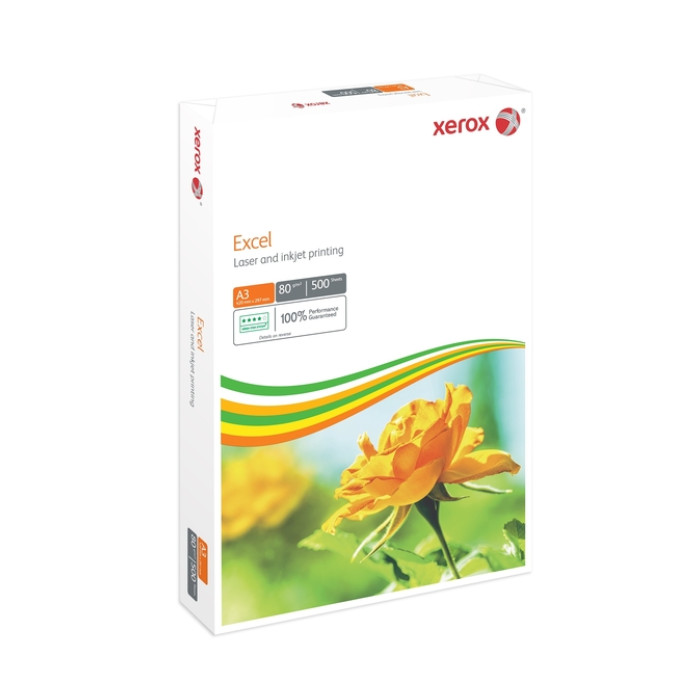 Kopieerpapier Xerox Excel A3 80gr wit 500 vel