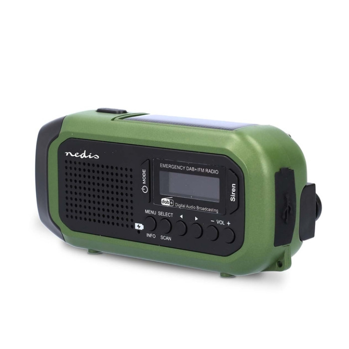 Noodradio Nedis DAB+ FM zonnepaneel