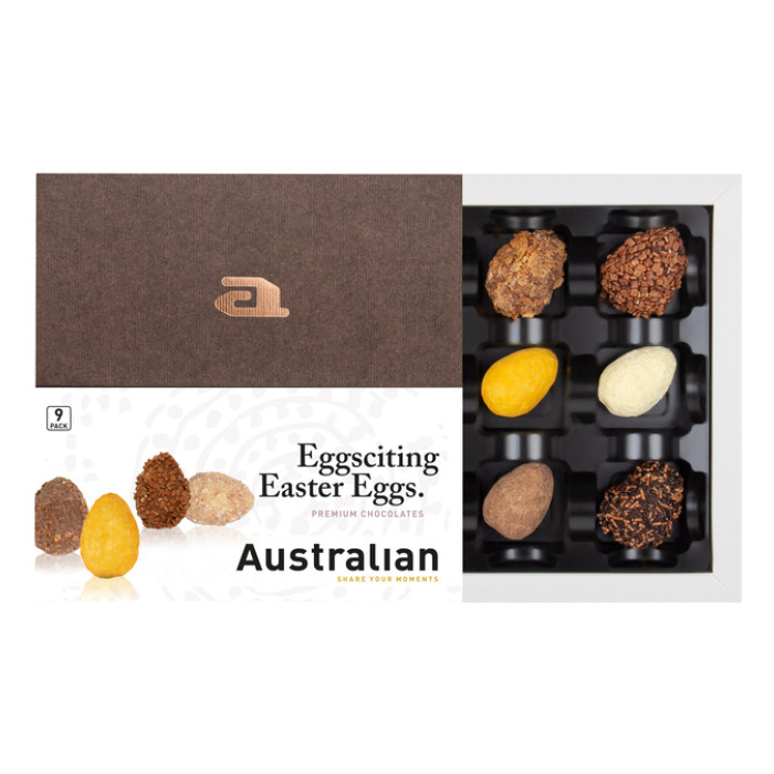 Chocolade Australian paaseieren 9 stuks