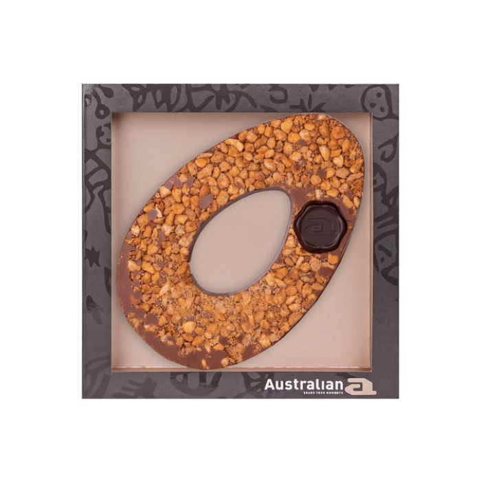 Chocolade Australian Dodo paasei hazelnoot amaretti melk 150g