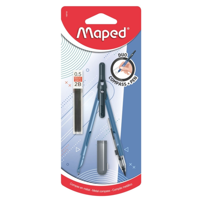 Penpasser Maped 3-delig assorti