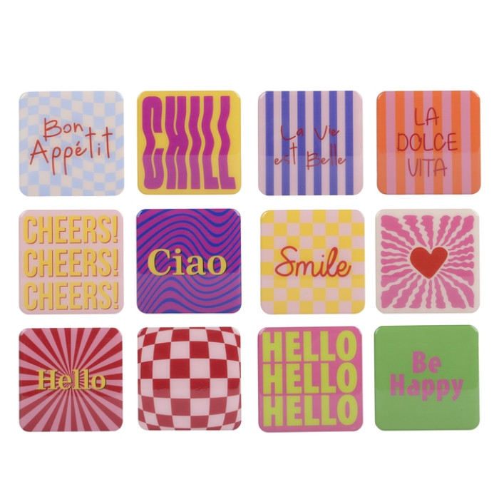 Decobordjes Decoris MDF 9.5x9.5cm assorti