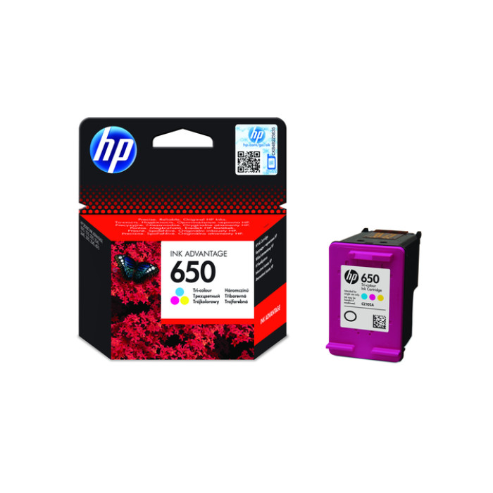 Inktcartridge HP CZ102A 650  3 kleuren