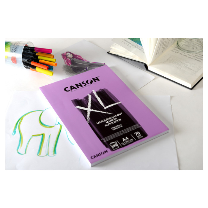Tekenblok Canson XL Marker A3 70gram 100 vel